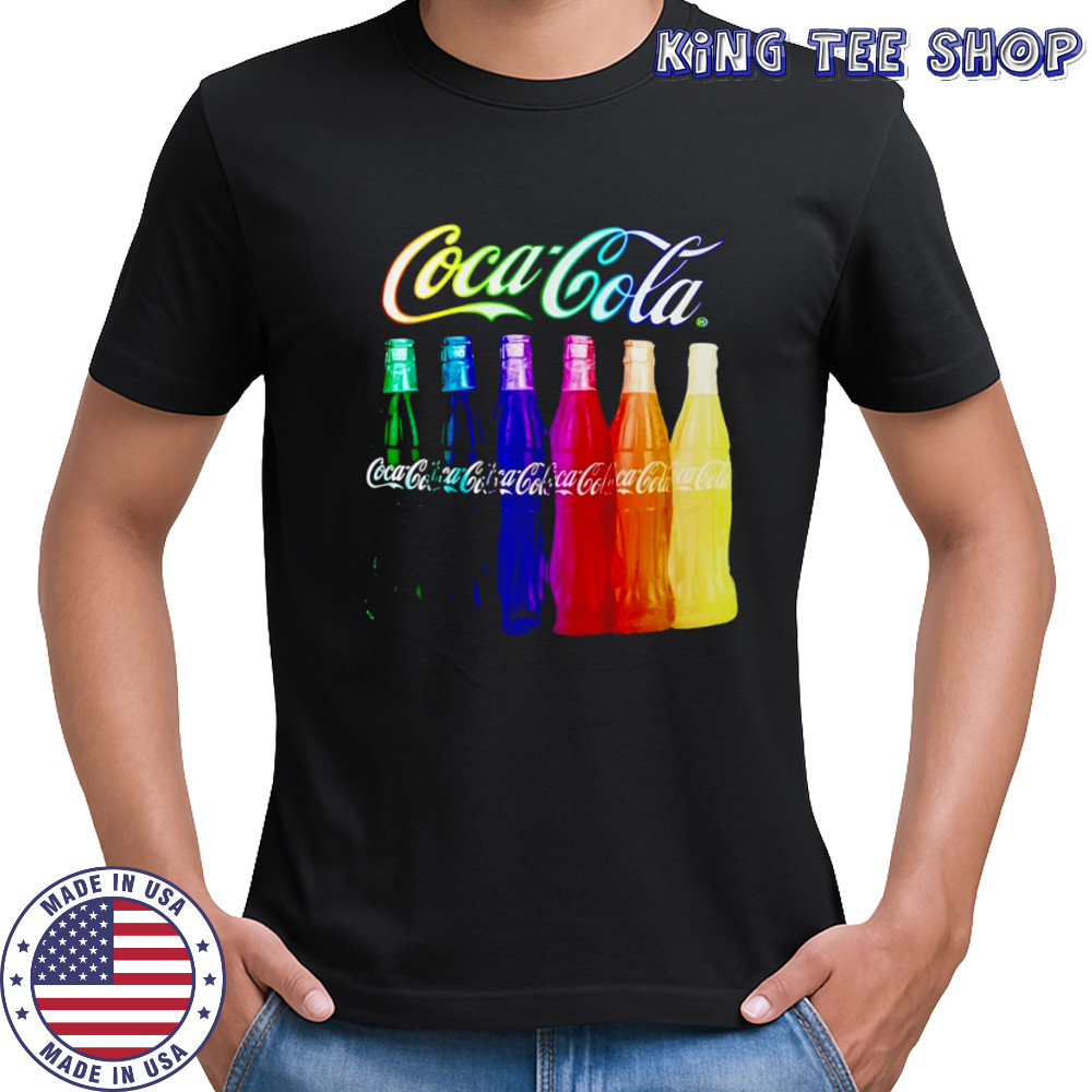 Coca-Cola Rainbow Multi Bottles Shirt