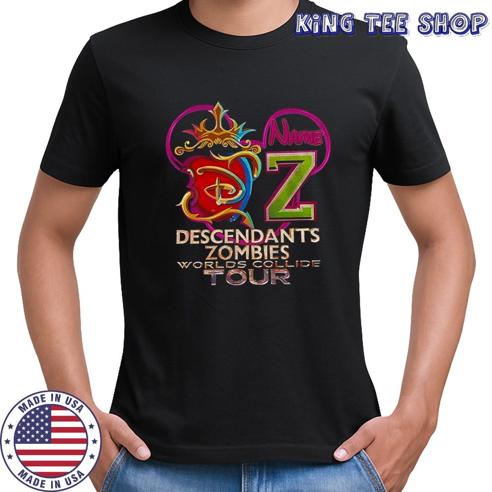 Descendants Zombies World Collide Tour Disney 2025 logo shirt