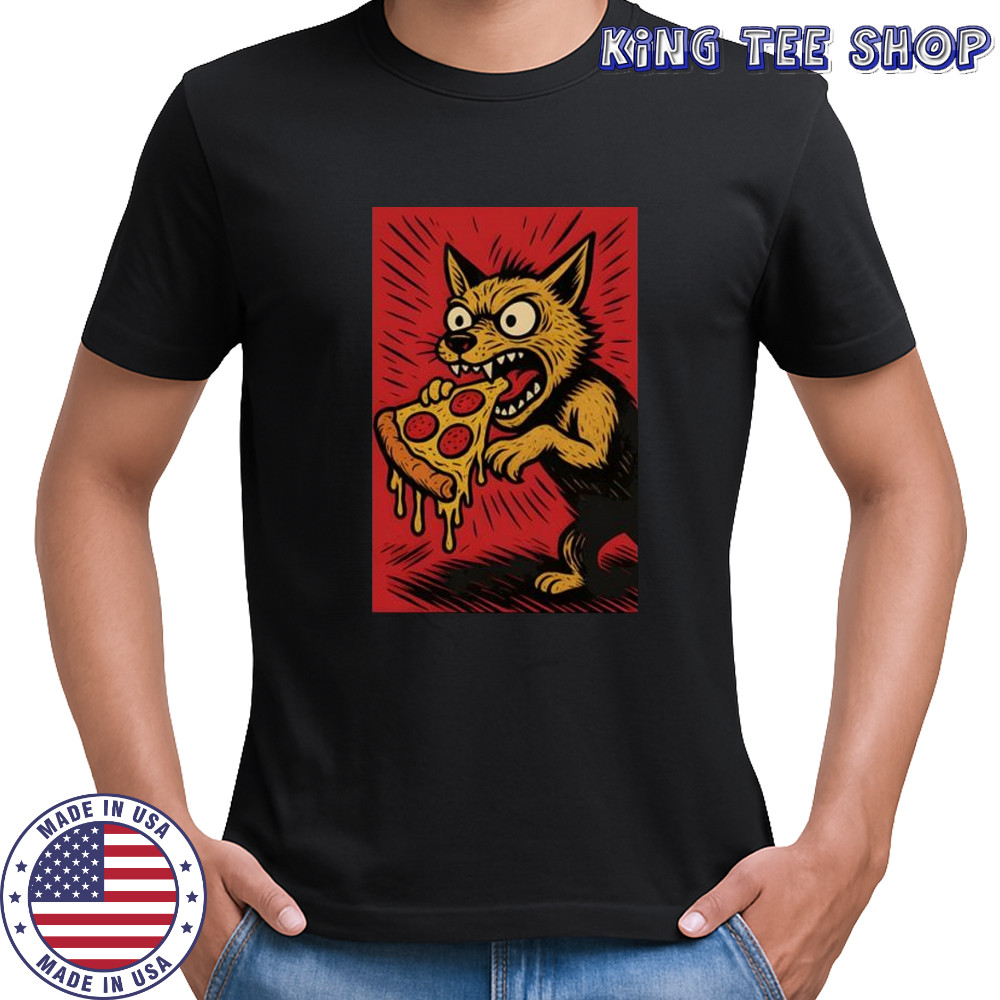 Dog vs Pizza Slice shirt