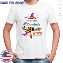Domino’s Pizza I’m With The Witch She Has Me Under Her Spell Halloween T-Shirt