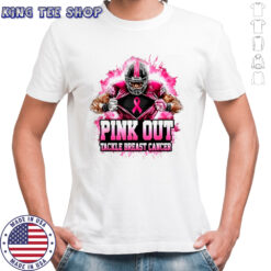 Football Pink Out Tackle Breast Cancer Awareness shirt
