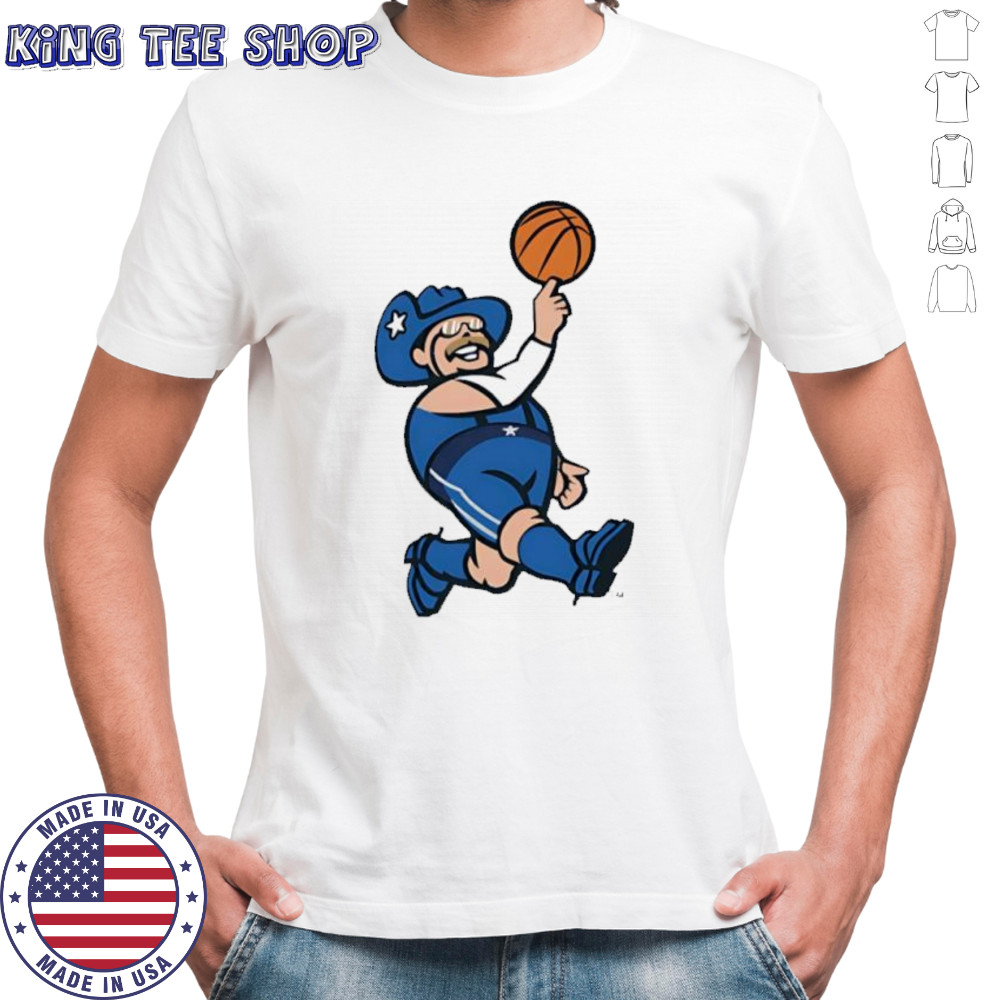 Frisco RoughRiders x Dallas Mavericks mascot shirt