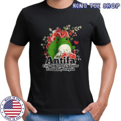 Frog Antifa City of roses chapter portland Oregon shirt