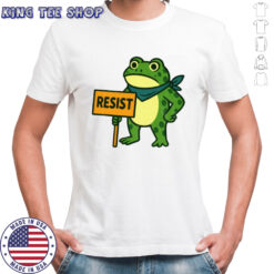 Frog Resist Portland Frog Protest Activist Political 2025 shirt