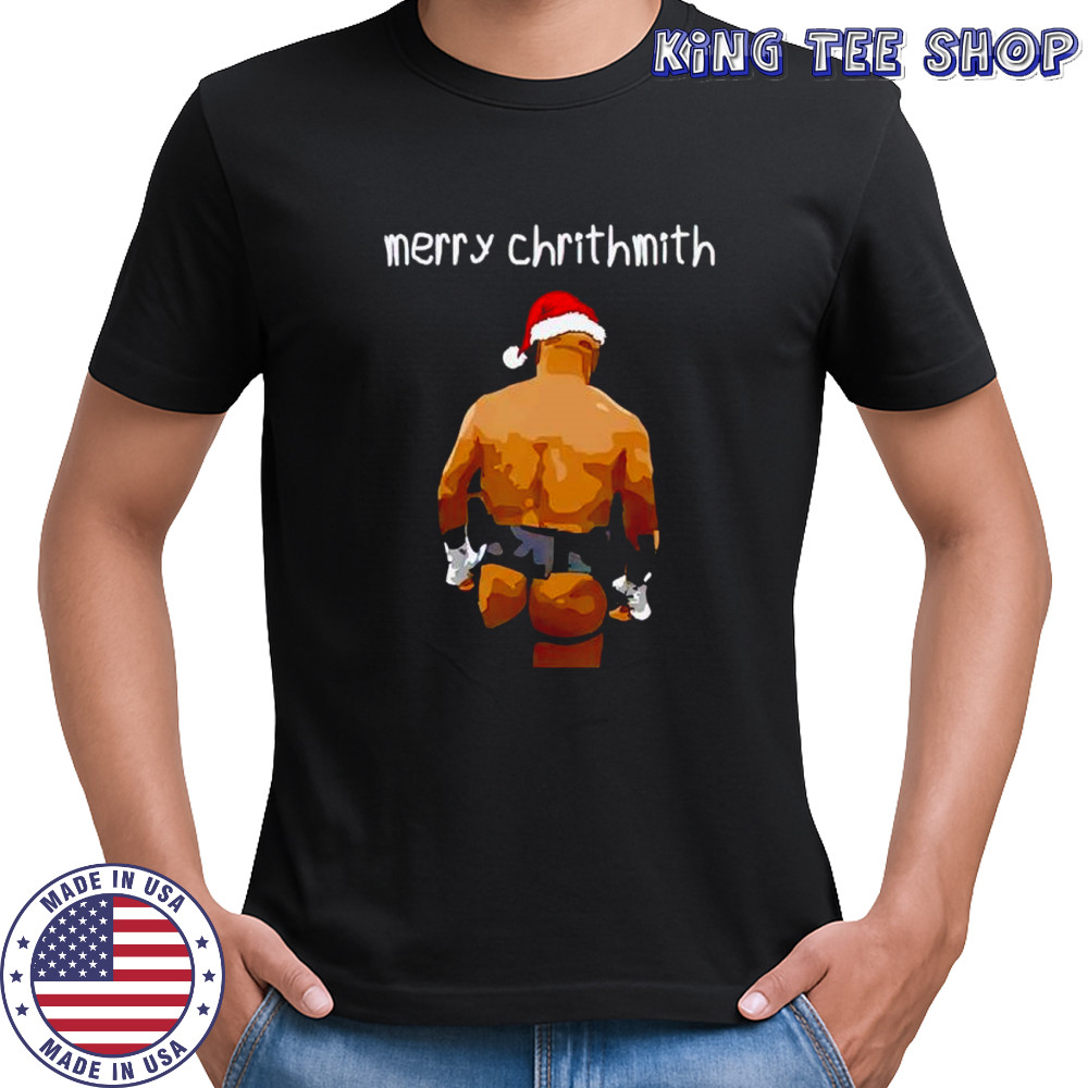 Funny Meme Mike Tyson Butt Christmas Merry Chrithmith shirt