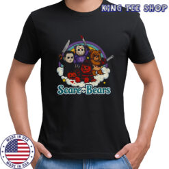 Funny Scary Bears Horror character Halloween 2025 shirt