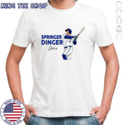 George Springer Toronto Blue Jays baseball Springer Dinger signature shirt
