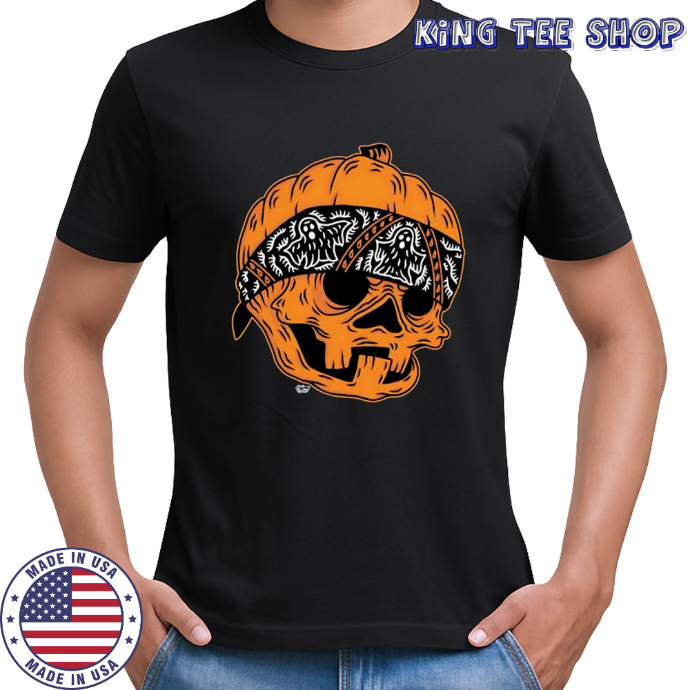Halloween Pumpkin Homie skull shirt