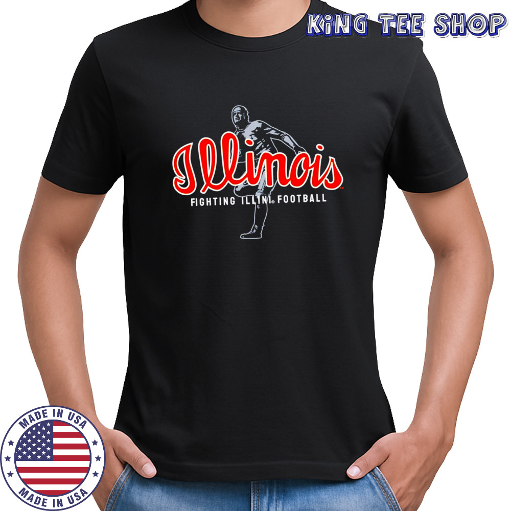 Illinois Fighting Illini Football Grange Script shirt