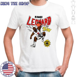 Kawhi Leonard Los AngelesClippers basketball slam comic book shirt