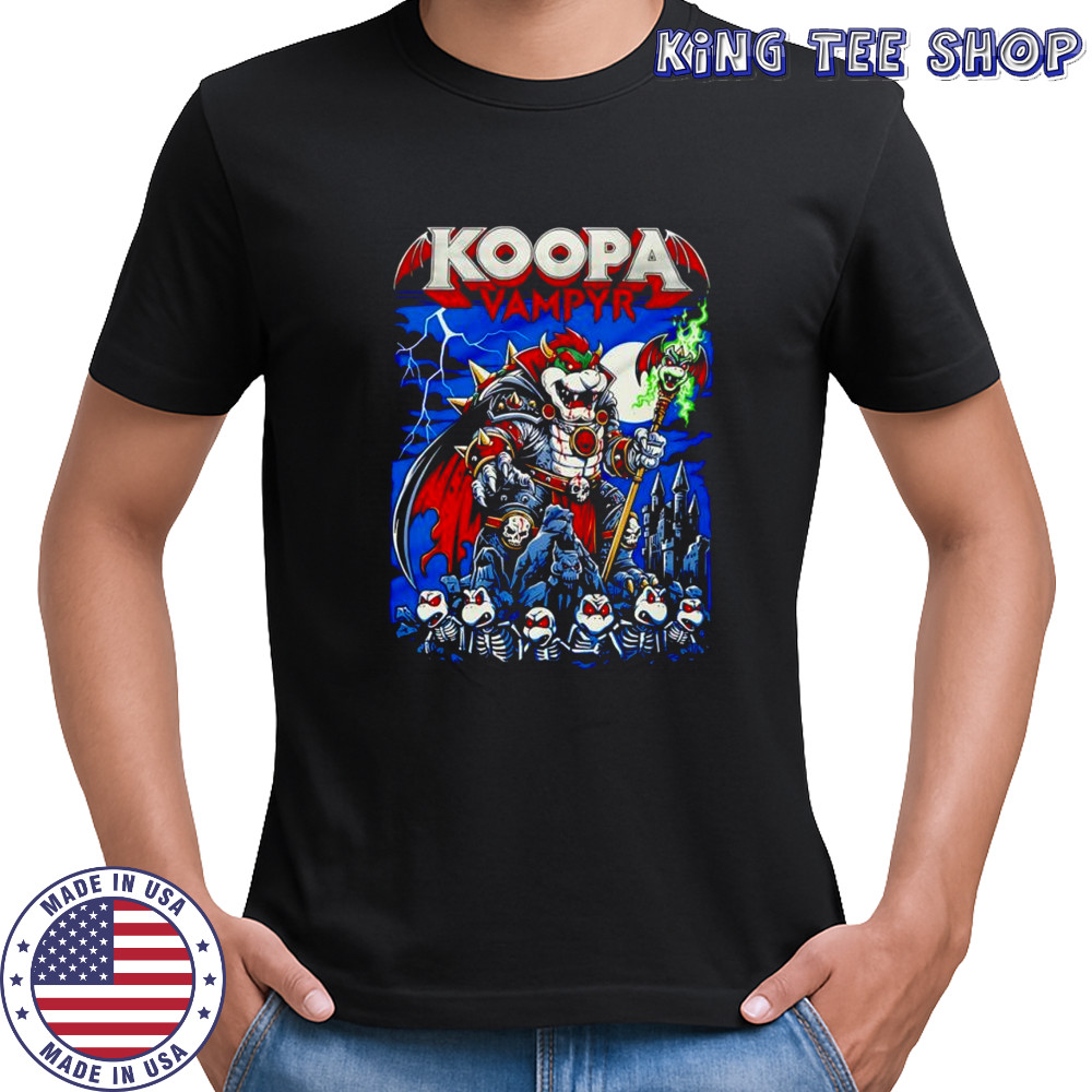 Koopa Vampyr the Super Mario series franchise as a vampire graphic shirt