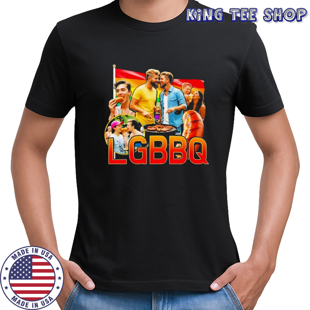 LGBT flag vintage LGBBQ graphic shirt