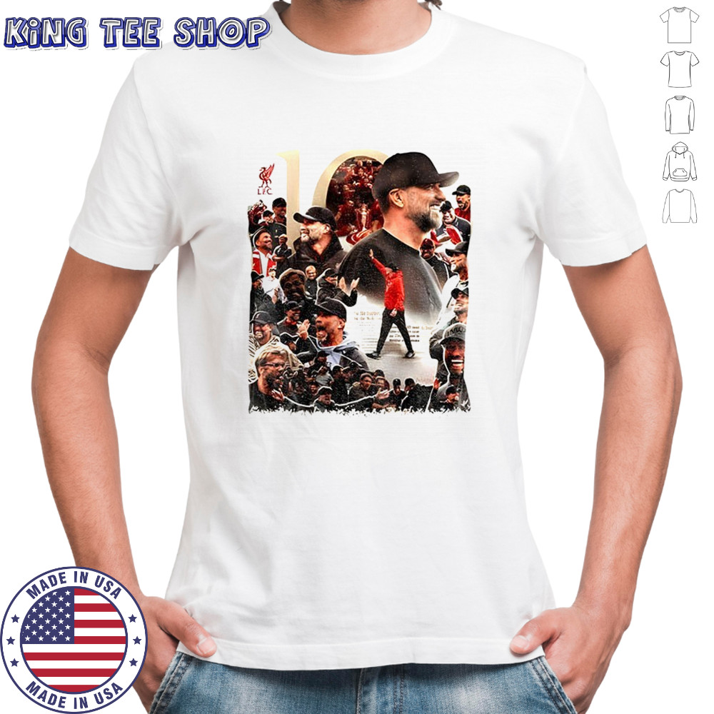 Liverpool FC x Jürgen Klopp 10th Anniversary graphic Football lover shirt