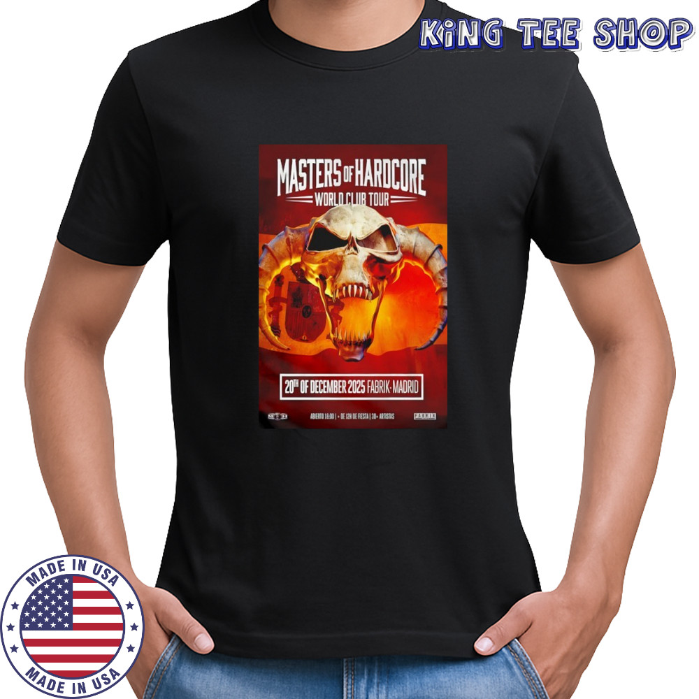 Masters Of Hardcore Dec 20 2025 Fabrik Madrid Poster Shirt