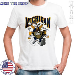 Michigan Go Wolverines Looney Tunes Bugs Bunny and Tasmanian Devil shirt
