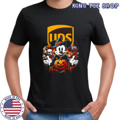 Mickey Mouse vs UPS logo Halloween wizard skulls pumpkin shirt