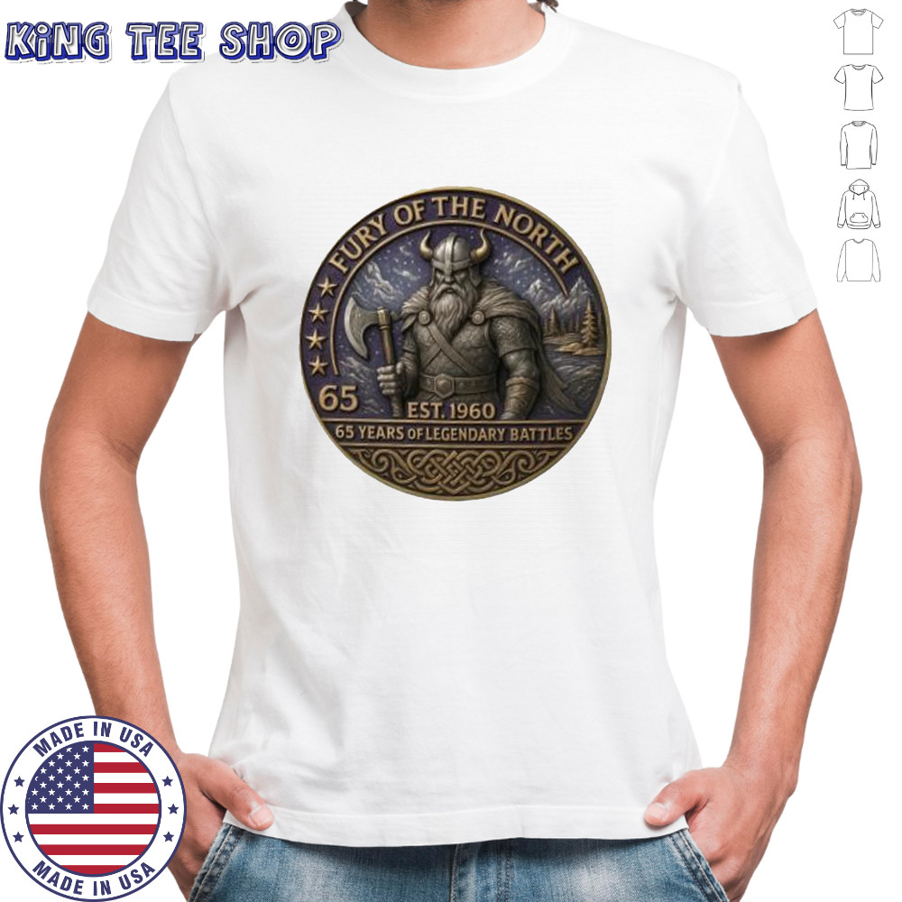 Minnesota Vikings 65Th Anniversary Commemorative Fury Of The North Shirt