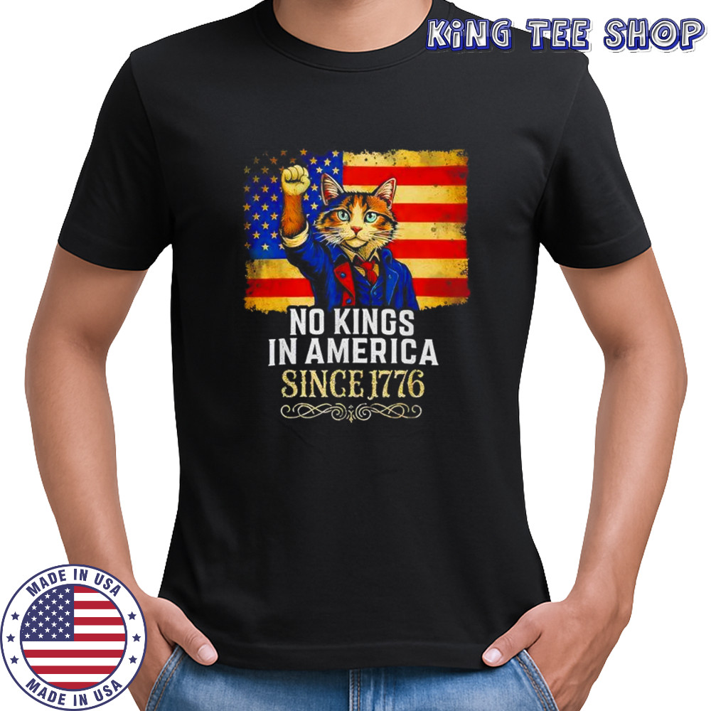 No Kings 1776 Revolutionary War Cat Shirt