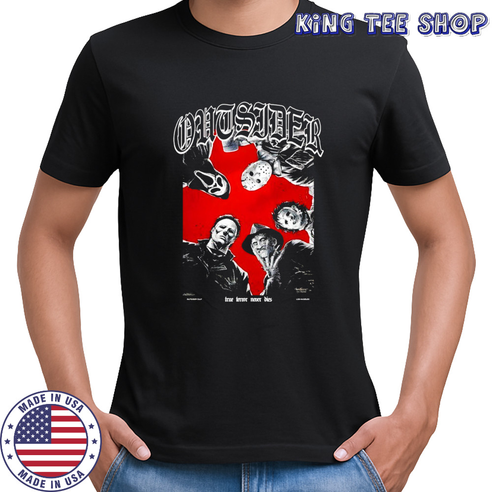 Outsider cult Ghostface x Jason Voorhees and Michael Myers x Freddy Krueger shirt