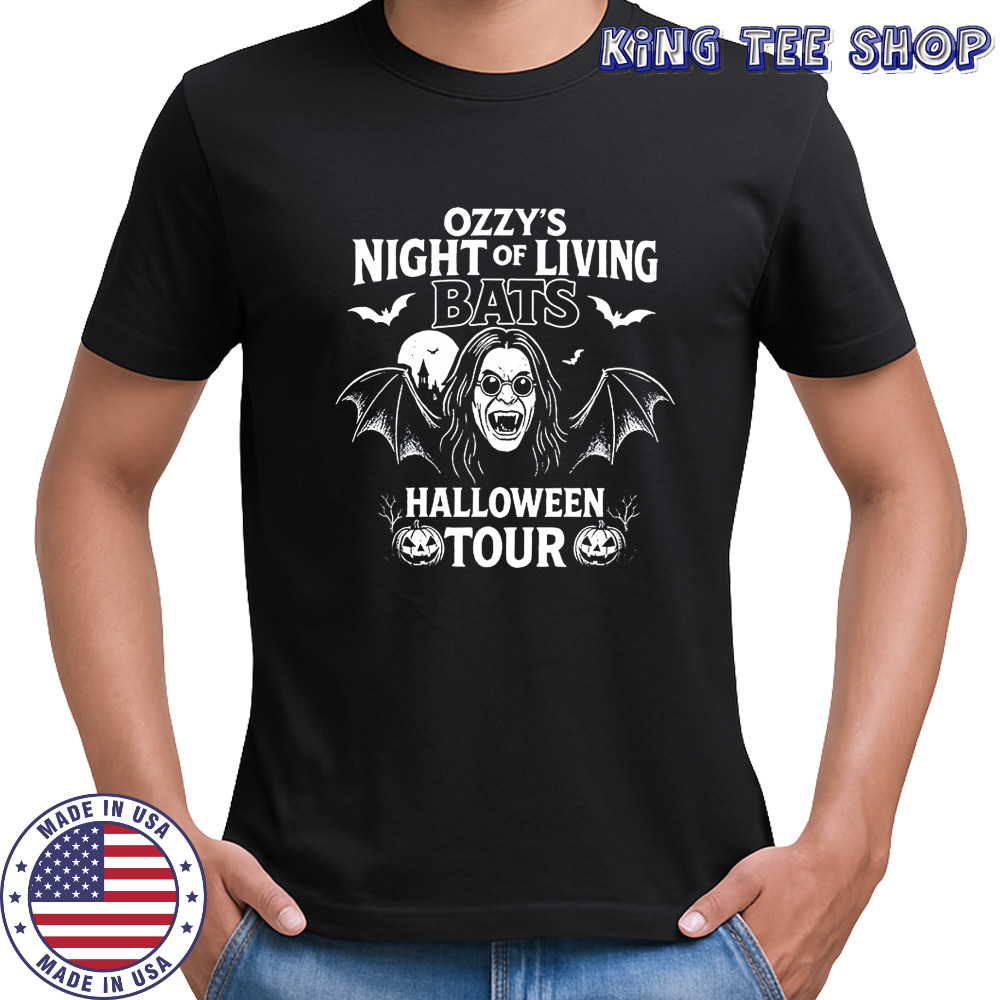 Ozzy’s vampire Night Of Living Bats Halloween tour shirt