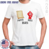 Paper beats rock shirt