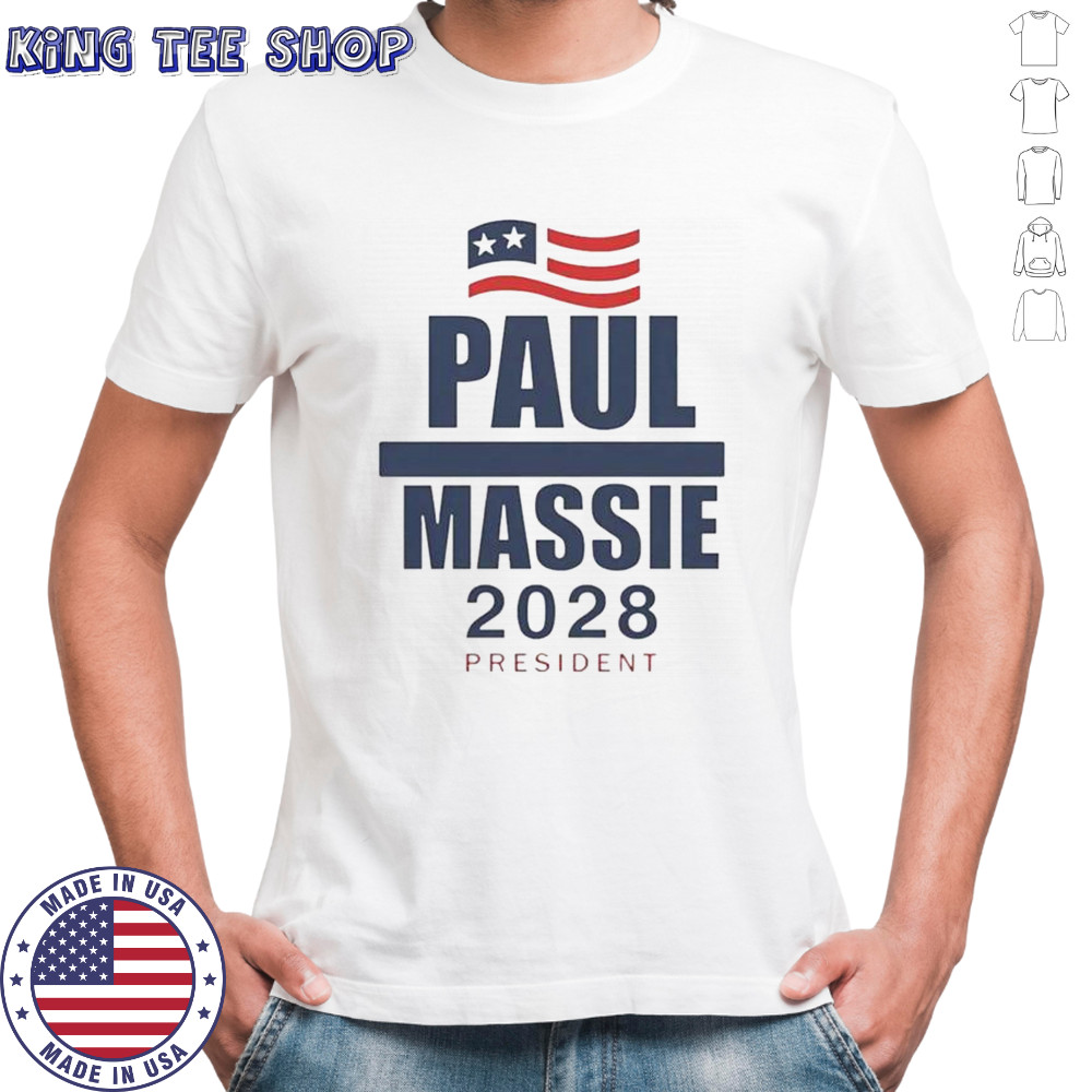 Paul Massie 2028 President Flag T-Shirt