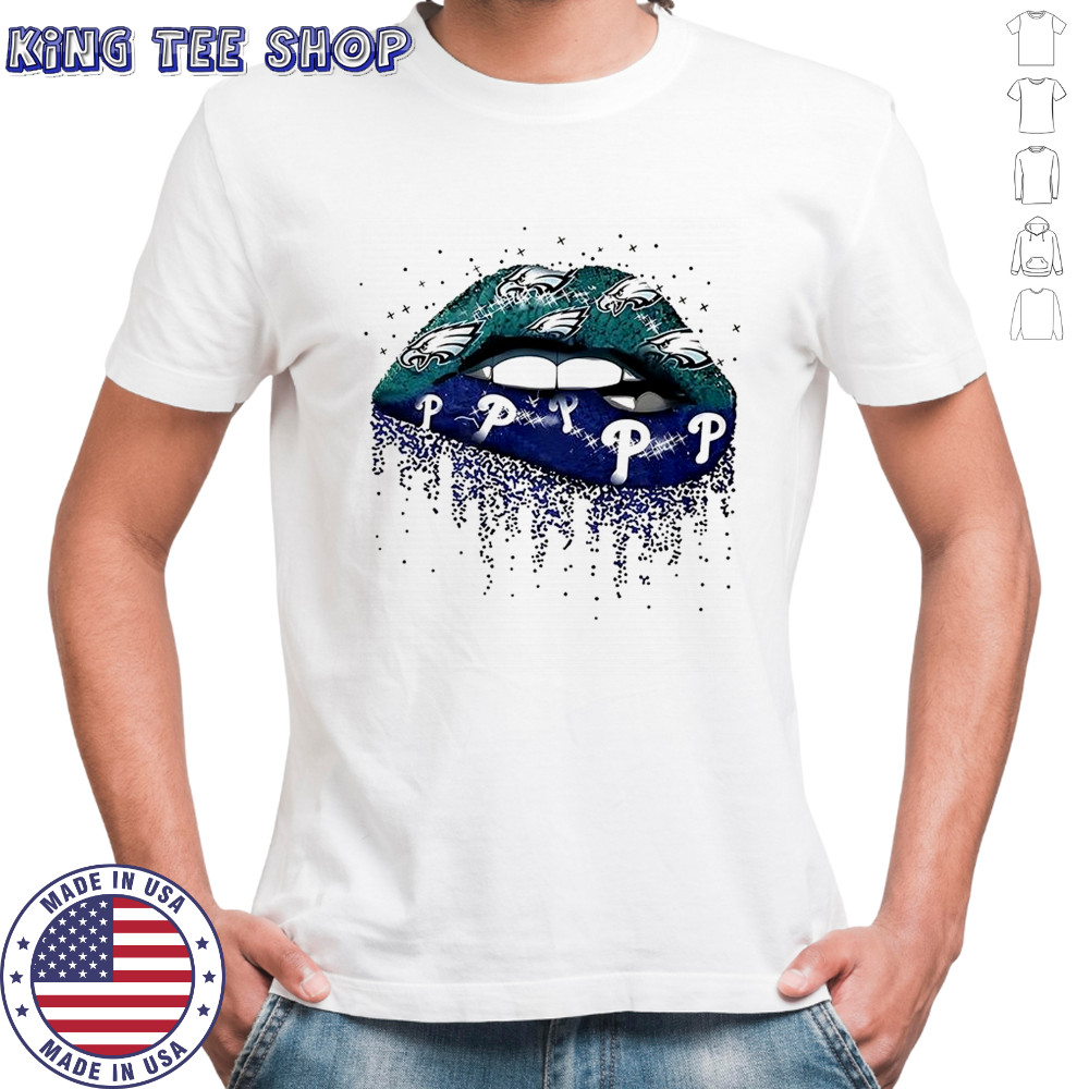 Philadelphia Eagles x Philadelphia Phillies Girl Lips shirt