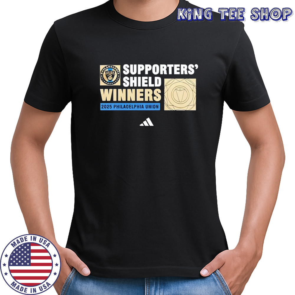 Philadelphia Union’s 2025 Supporters’ Shield winners logo poster shirt