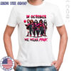Pink Slasher Movie characters in October we wear pink shirt