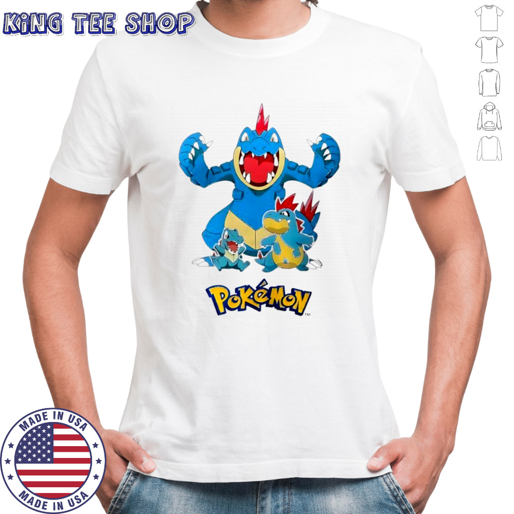 Pokémon Totodile Croconaw Feraligatr shirt