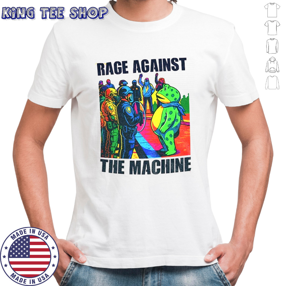 Portland Frog Anti-ICE Rage Against The Machine shirt