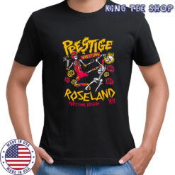 Prestige Wrestling Roseland XII skeleton shirt