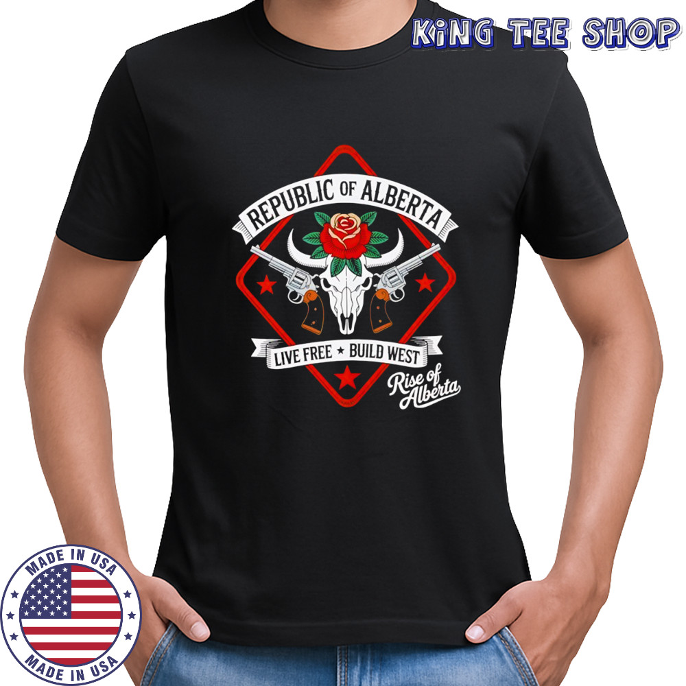 Republic of Alberta Live free build West Gunslinger shirt