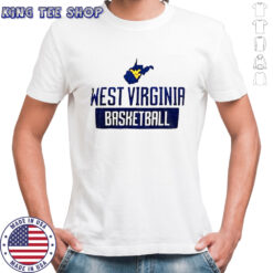 Ross Hodge wearing West Virginia Mountaineers Basketball logo 2025 shirt