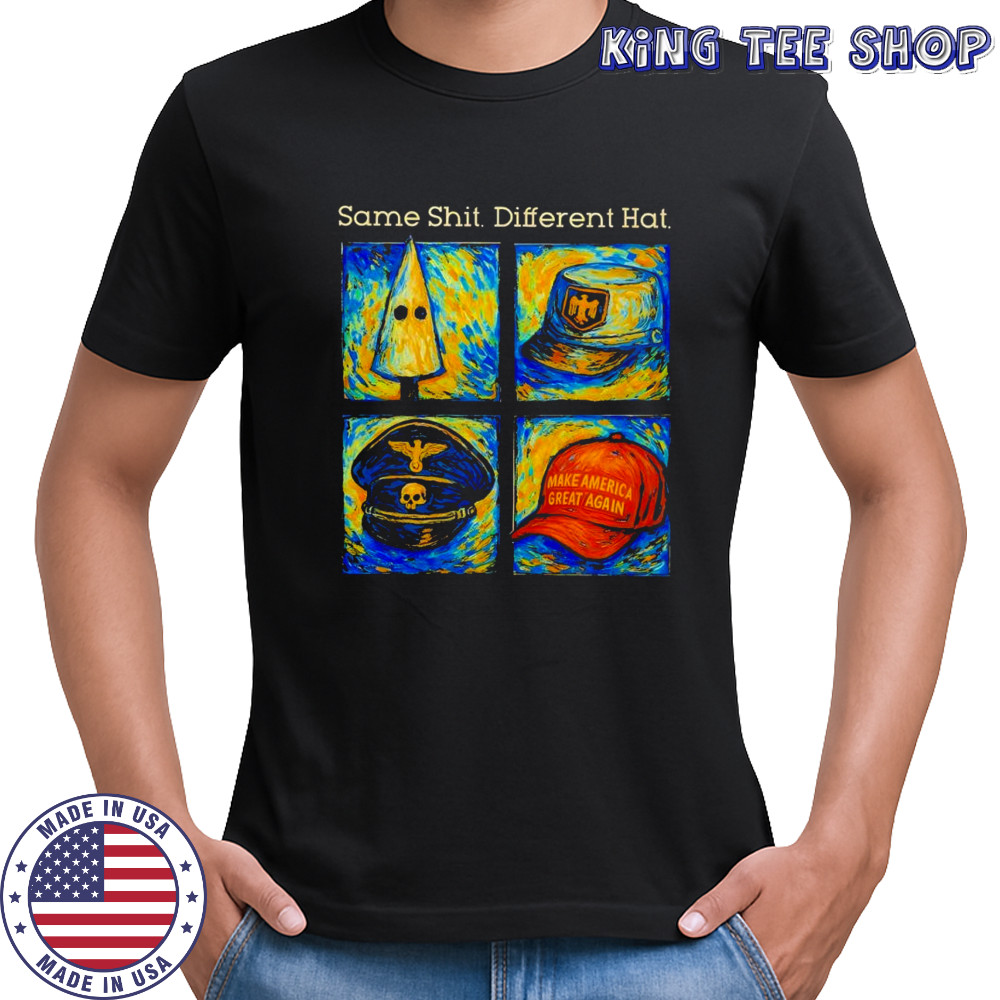 Same sht different hat Van Gogh’s Starry Night shirt