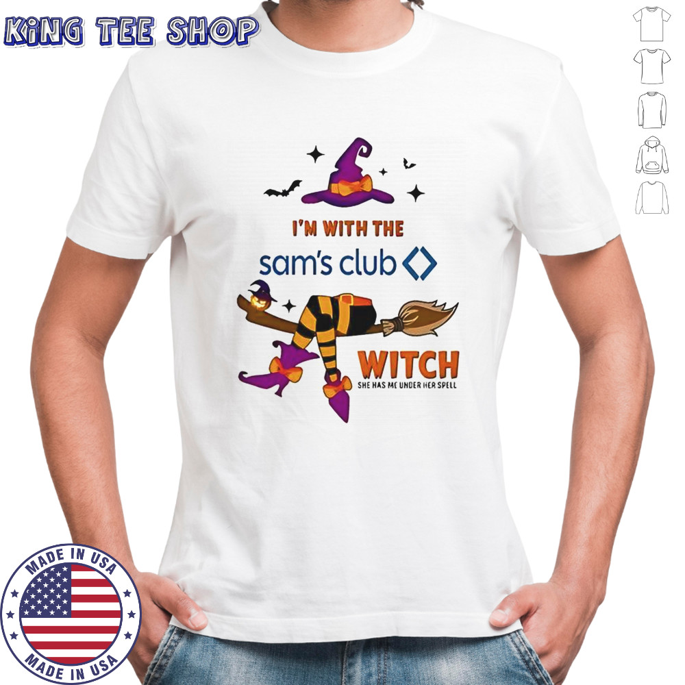Sam’s Club I’m With The Witch She Has Me Under Her Spell Halloween T-Shirt