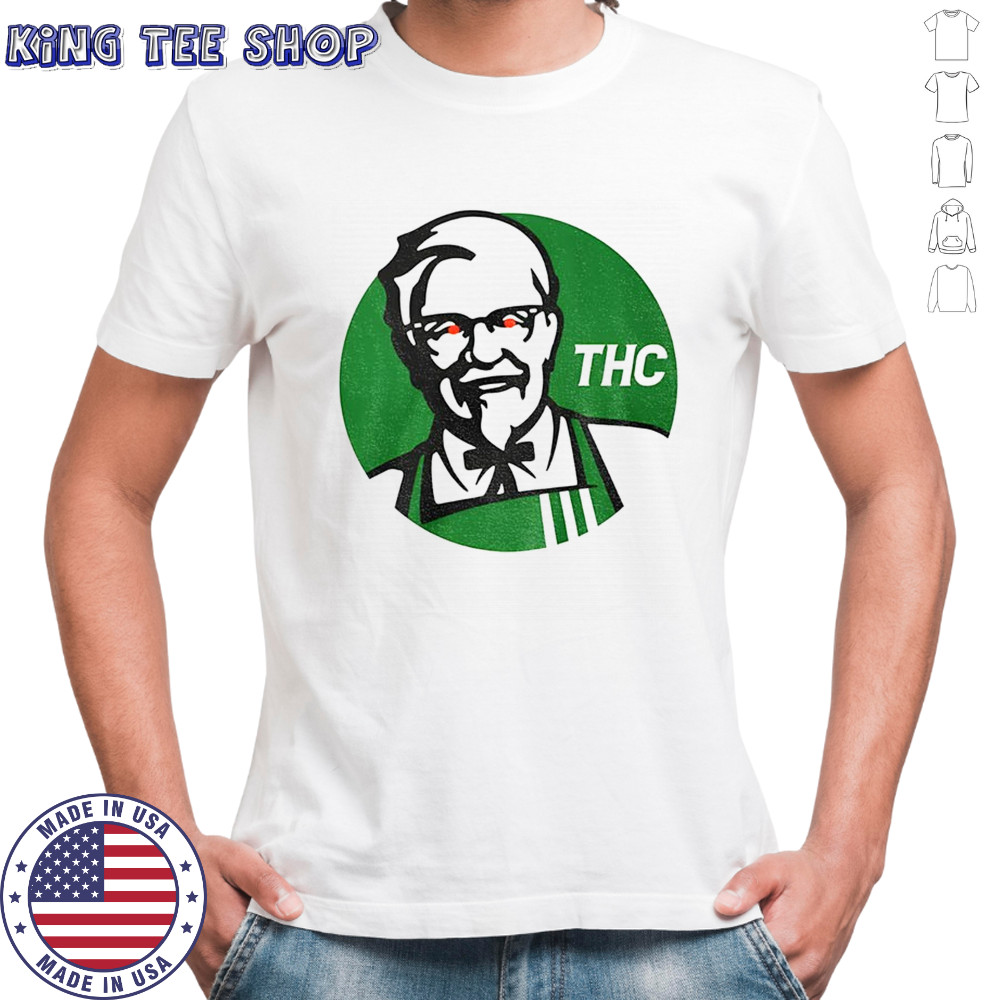 Sanders THC KFC parody logo shirt