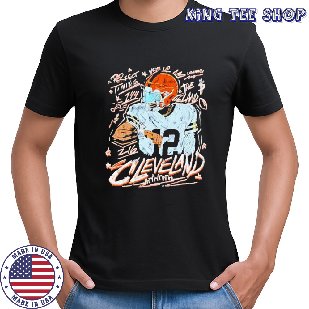 Shedeur Sanders Cleveland Browns Perfect Timing T-shirt
