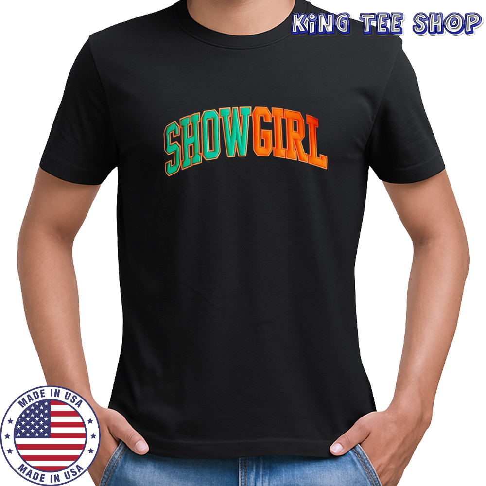 Showgirl era embroidered swifties T-shirts