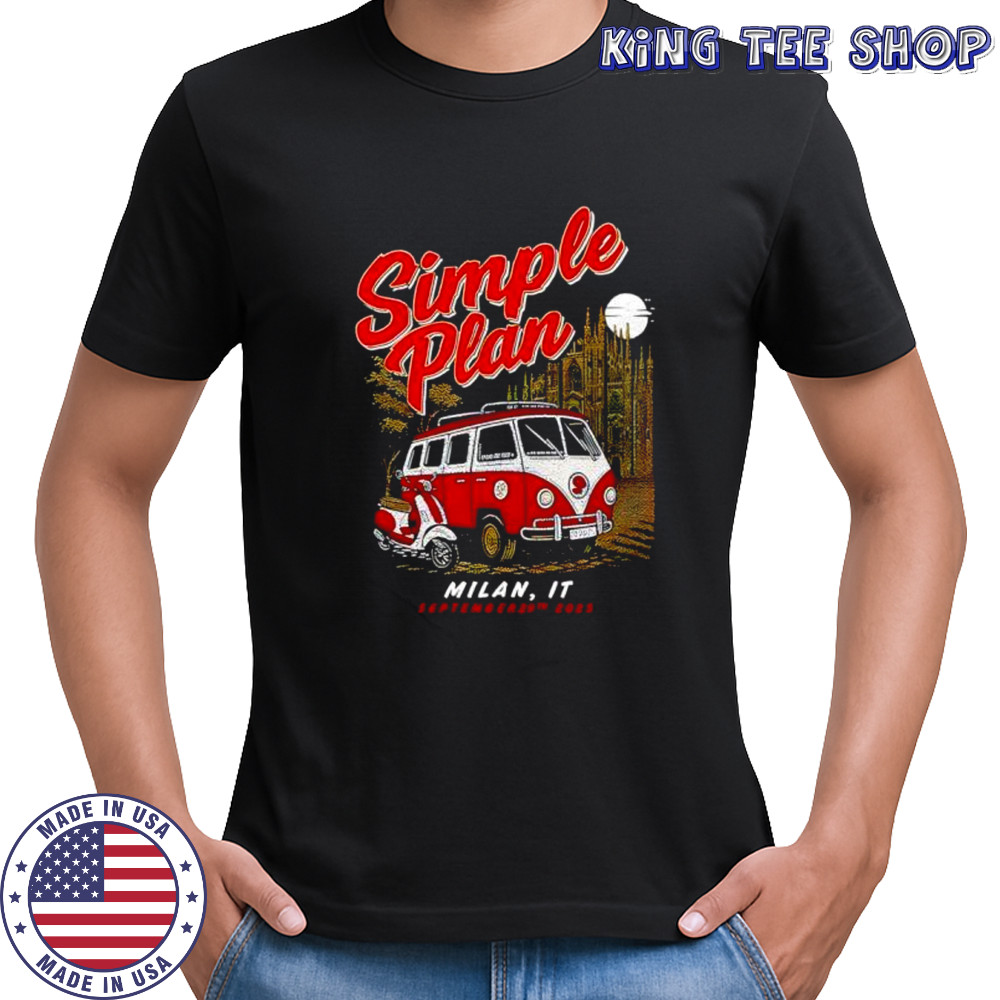 Simple Plan Sep 29 2025 Milan Italy Event shirt