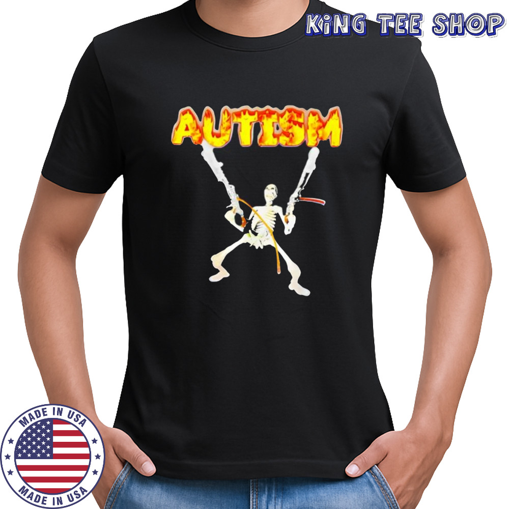 Skeleton Greta Thunberg Autism shirt