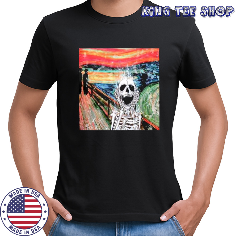 Skeleton The Scream Edvard Munch’s famous shirt