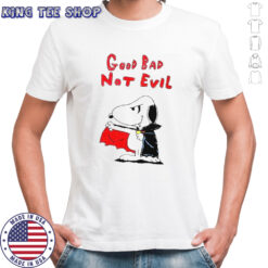 Snoopy Vampire Good Bad Not Evil T-Shirt