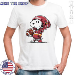Snoopy wears Arizona Cardinals hoodie logo shirt