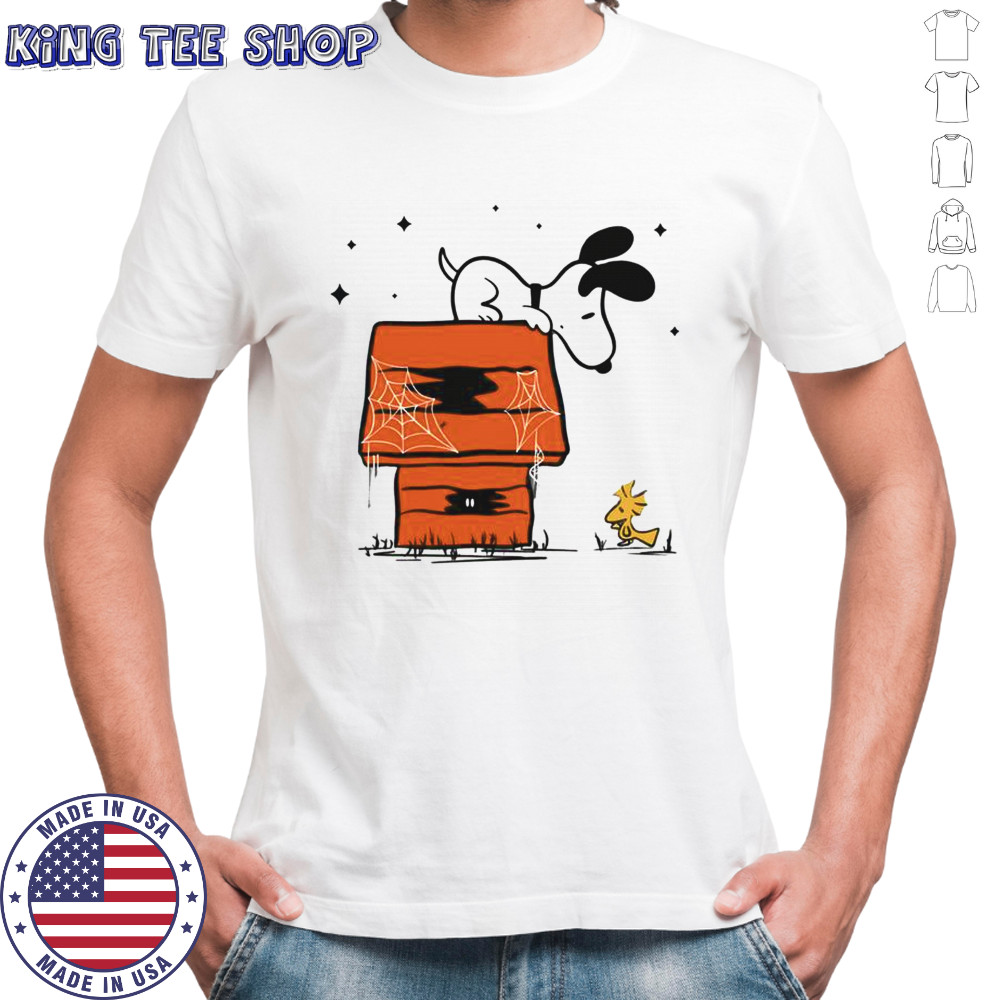 Snoopy Woodstock Haunted Doghouse T-Shirt