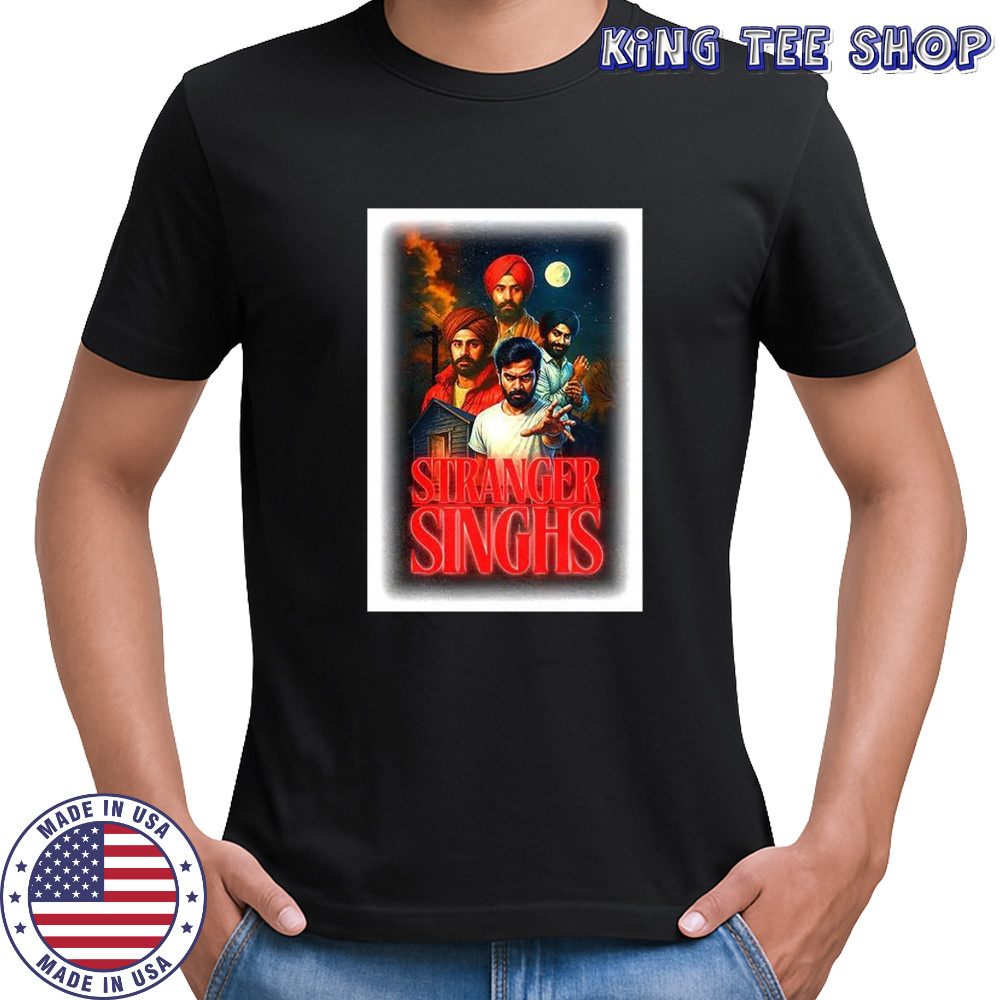 Stranger singhs Indian Stranger ThingsTV series parody shirt