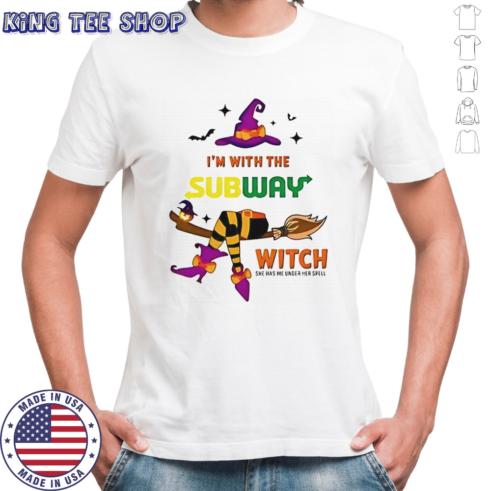 Subway I’m With The Witch She Has Me Under Her Spell Halloween T-Shirt