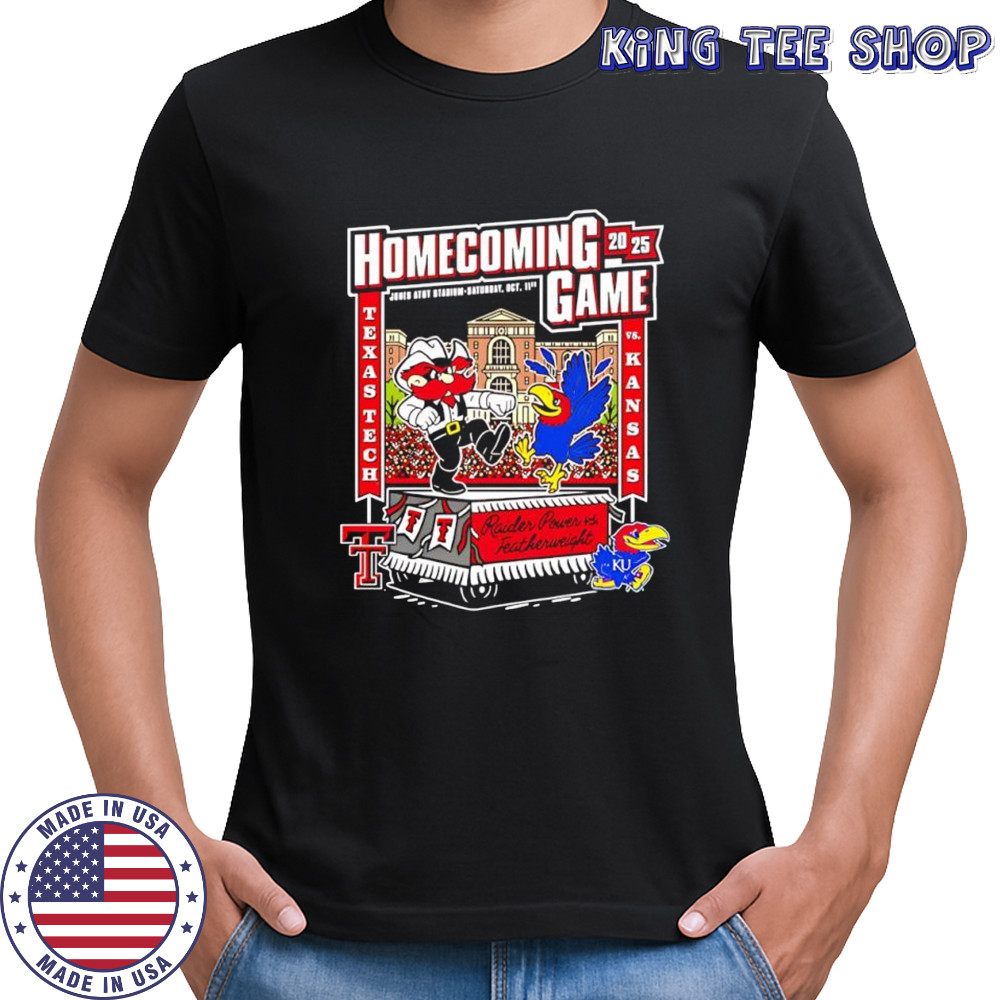 Texas Tech vs Kansas 2025 Homecoming Gameday poster shirt