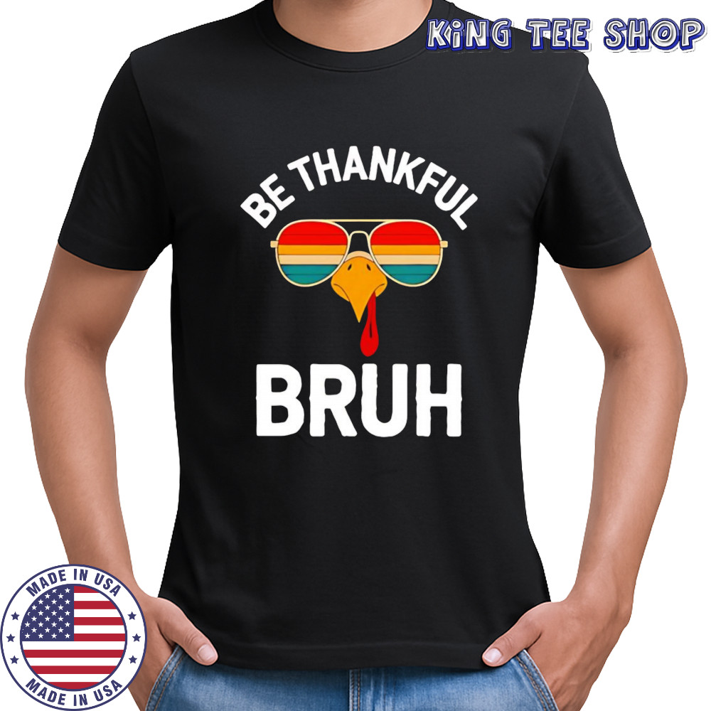 Thanksgiving thankful turkey boys shirt