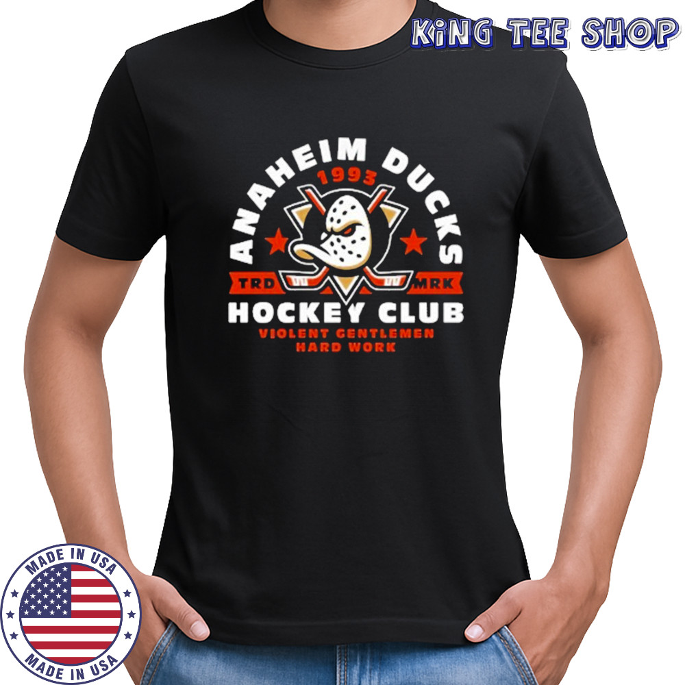 Anaheim Ducks Wild Years Club 1993 T-Shirt Anaheim Ducks Wild Years Club 1993 T-Shirt